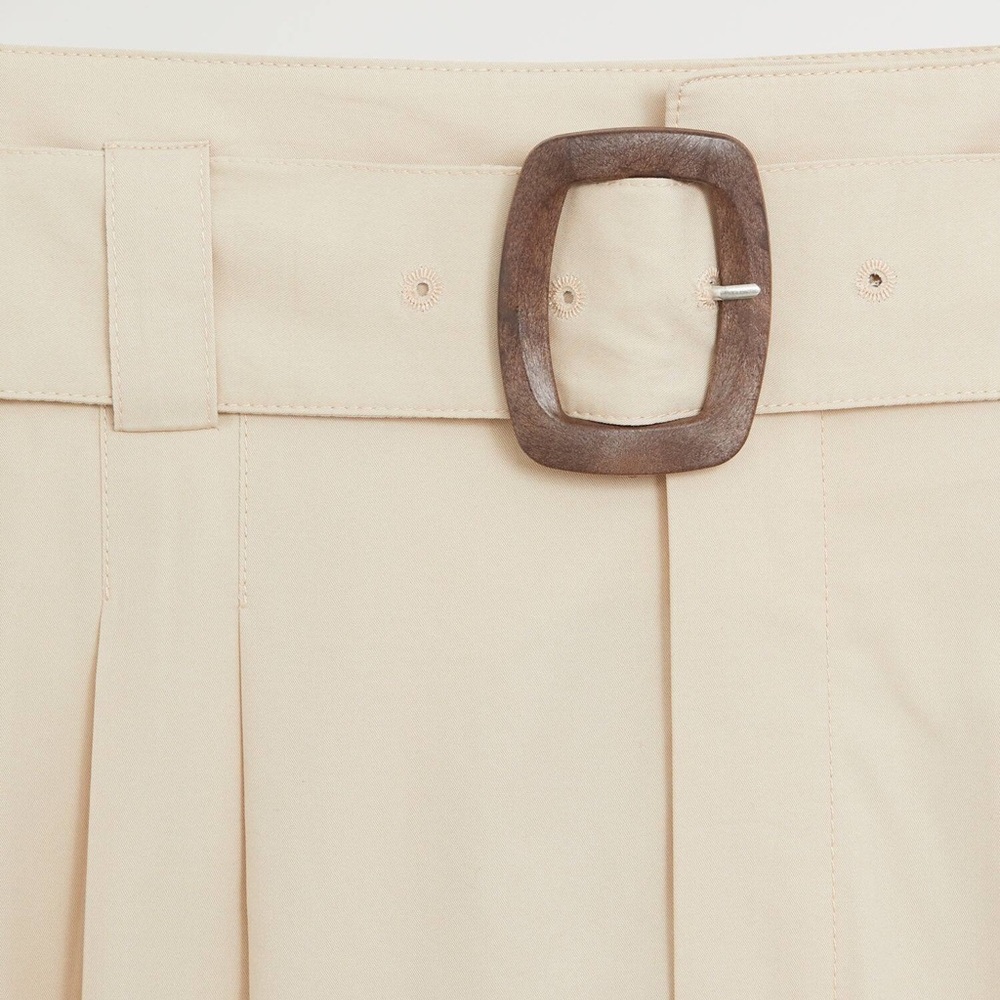 Mango Wide Leg Cotton Trousers - Picture 7 of 10